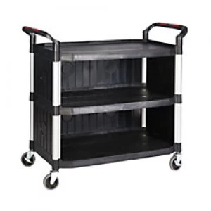GPC Shelf Trolley with 3 Shelves Black Lifting Capacity Per Shelf: 50kg 515mm x 1010mm x 990mm