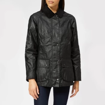 Barbour Womens Beadnell Wax Jacket - Black - UK 6