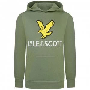 Lyle and Scott Eagle Logo Hoodie - Hedge 490