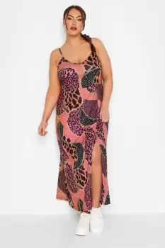 Animal Chain Print Maxi Dress