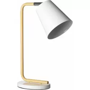 Premier Housewares - Bruin White Table Lamp