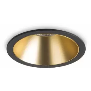 Recessed spotlight Black / Gold GAME 1 bulb