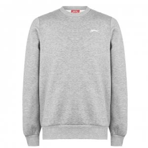 Slazenger SL Fleece Crew Sweater Mens - Grey Marl