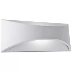 Venus wall light, aluminum and polycarbonate, white