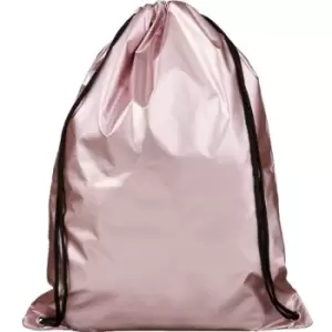 Bullet Adults Unisex Oriole Shiny Drawstring Backpack (One Size) (Pink) - Pink