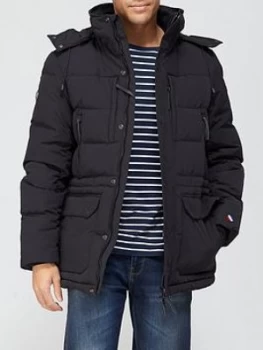 Superdry Expedition Down Parka - Black, Size 3XL, Men