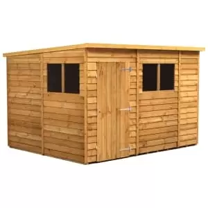 Power Sheds 10 x 8ft Pent Overlap Dip Treated Shed