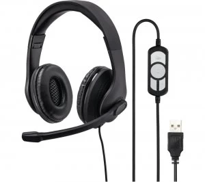 HAMA HS-USB300 Headset - Black