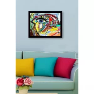 SC0759 Multicolor Decorative Framed MDF Painting