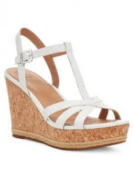 Ugg Melissa Wedge Sandals - White