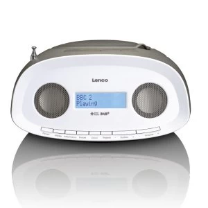 Lenco Portable Radio/CD Player - Taupe