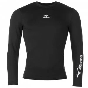 Mizuno Long Sleeve Base Top Mens - Black