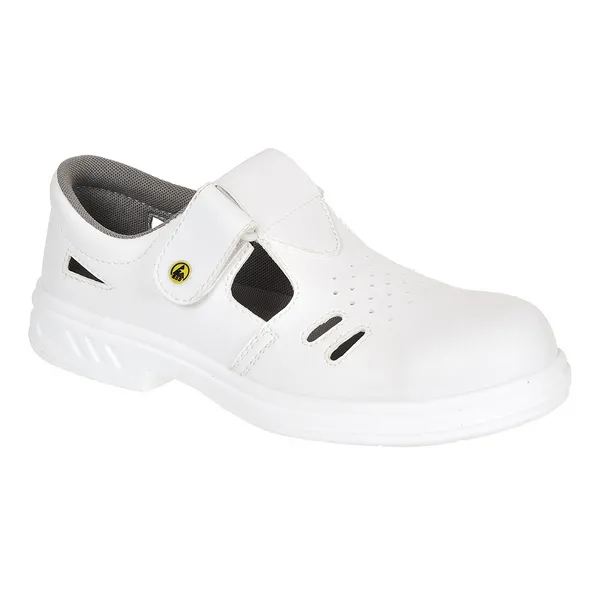 Portwest Steelite Ebro ESD Safety Sandals FW48WHR44 Colour: White