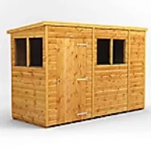 Power Garden Shed 104PP Golden Brown 10x4