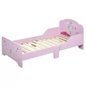 Kids Princess Castle Bed With Side Rails 6 Feet Slats Home 3 To 6 Yrs Pink