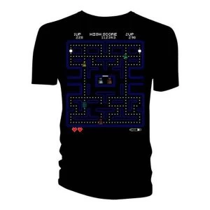 Doctor Who - Retro Video Game Maze Womens Small T-Shirt - Black