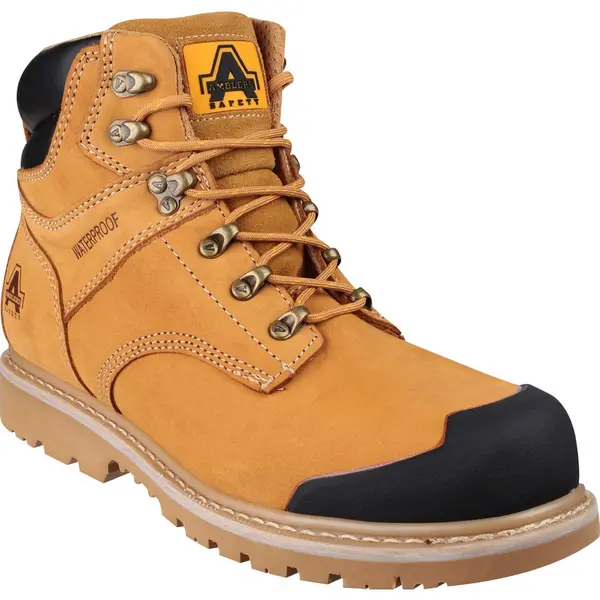 Amblers Mens Safety FS226 Goodyear Welted Waterproof Industrial Safety Boots Honey Size 8