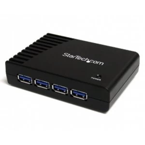 StarTech 4 Port Black SuperSpeed USB 3.0 Hub