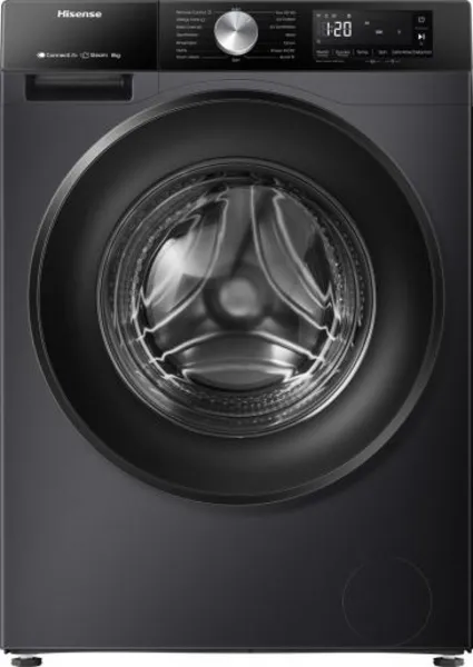 Hisense WF3S8043BB3 8KG 1400RPM WiFi-Enabled Freestanding Washing Machine