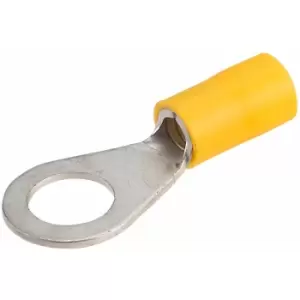 Yellow 8mm Ring Terminal Pack of 100 - Truconnect