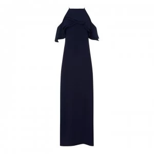 Marina Cold Shoulder Dress - Navy