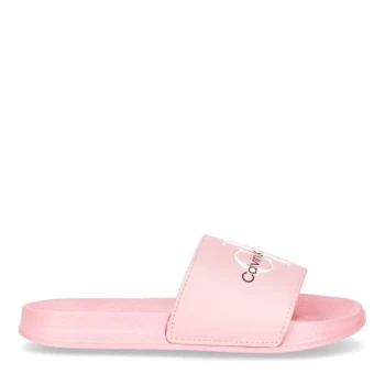 Calvin Klein Jeans Childs Monogram Slides - Pink