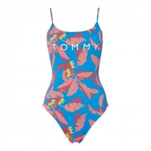 Tommy Bodywear Printed Swimsuit - 414 TROPCL PRT