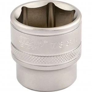 Draper 3/8" Drive Satin Finish Hexagon Socket Imperial 3/8" 7/8"