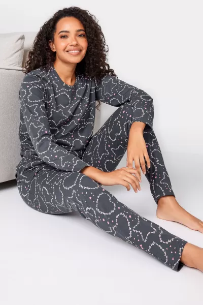 Print Tapered Leg Pyjama Set