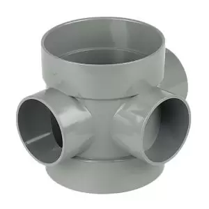 Floplast Ring Seal Soil Grey Boss Pipe, (Dia)110mm (L)140mm