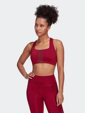 adidas Powerimpact Training Medium-support Bra, Red Size XL Women