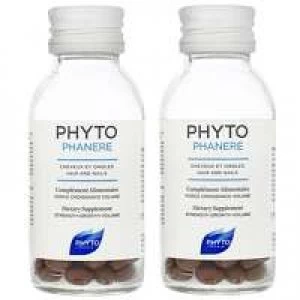 PHYTO PHYTOPHANERE Dietary Supplement For Beautiful Hair and Nails 2 x 120 Capsules (240 Capsules For The Price of 120)