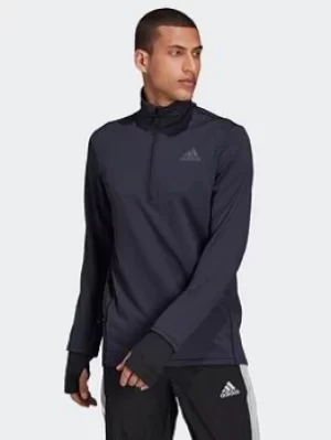 adidas Cold.rdy Running Cover-up, Black, Size S, Men