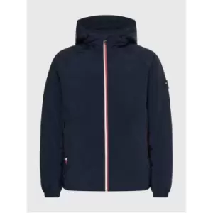 Tommy Hilfiger Mix Media Hooded Jacket - Blue