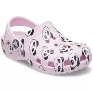 Crocs Girls Classic Panda Print Clogs UK Size 5 (EU 22)