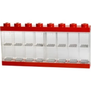 LEGO Mini Figure Display (16 Minifigures) - Bright Red