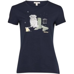 Barbour Womens Rowen Tee Navy 12