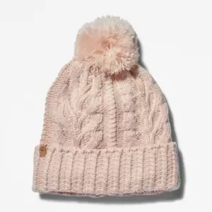 Timberland Autumn Woods Cable Beanie For Her In Light Pink Light Pink, Size ONE