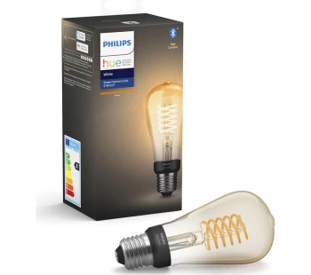 PHILIPS HUE Filament Bluetooth ST64 LED Bulb - E27