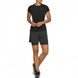 Asics Race Short Sleeve T Shirt Ladies - Black