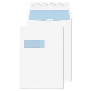 PREMIUM Office Gusset Envelopes C4 Peel & Seal 324 x 229 x 25mm Plain 140 gsm Ultra White Wove Pack of 100