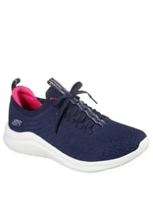 Skechers Ultra Flex 2.0 Trainers, Navy, Size 8, Women