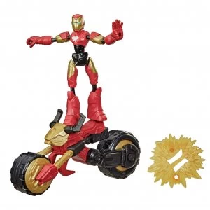 Marvel Bend & Flex, Flex Rider Iron Man & 2-In-1 Motorcycle