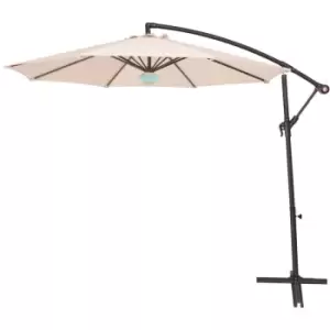 Groundlevel Bluetooth Banana Parasol - Natural