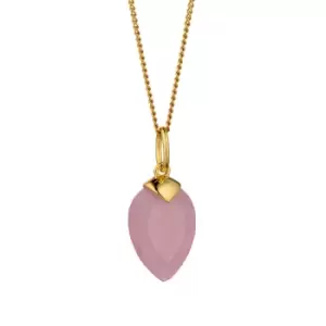 Candy Kite Gold Plated Silver June Birthstone Quartz Necklace