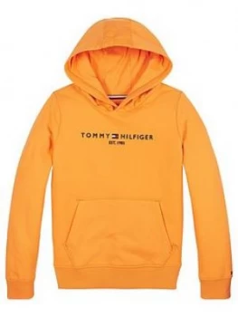 Tommy Hilfiger Boys Essential Logo Hoodie, Orange, Size 5 Years