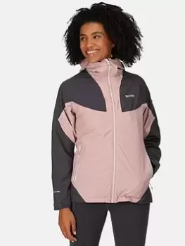 Regatta Raddick Jacket With Built-In Hood Torch - Dark Pink Size 20, Women