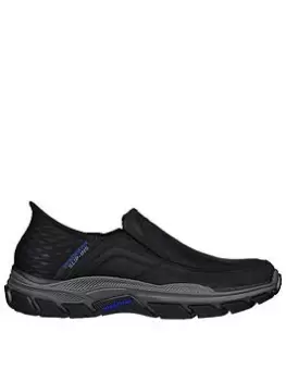 Skechers Respected Elgin Slip On Trainer - Black, Size 7, Men