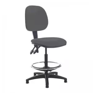 Jota draughtsmans chair with no arms - Blizzard Grey