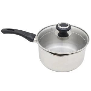 Robert Dyas Stainless-Steel 18cm Lipped Saucepan